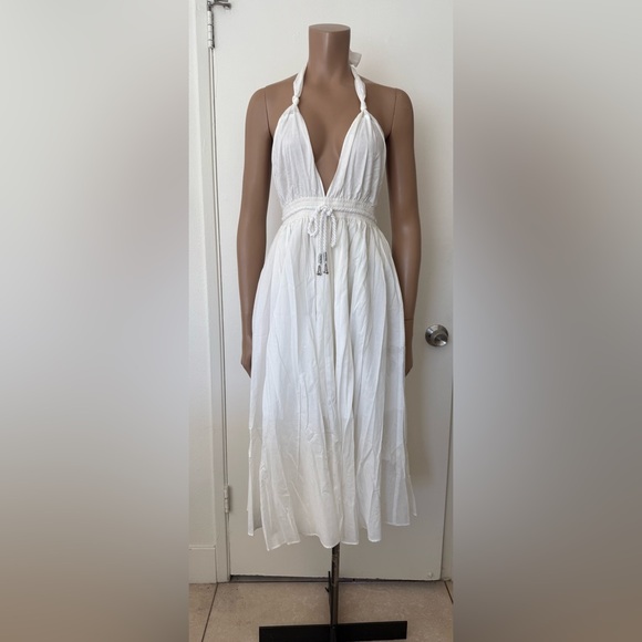 Lapis Dresses & Skirts - NWT Lapis Ivory Maxi Dress with Rope Detail